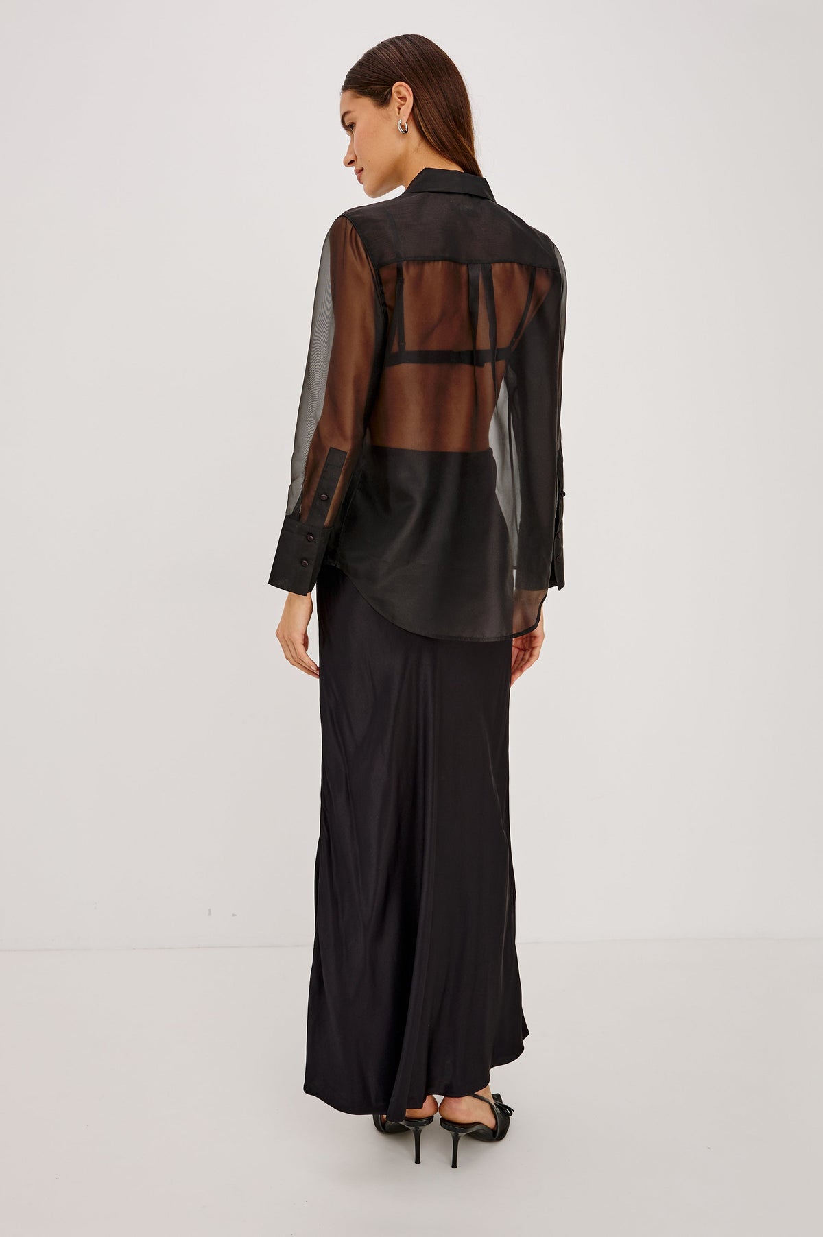 Rails Bretton Shirt in Black Organza