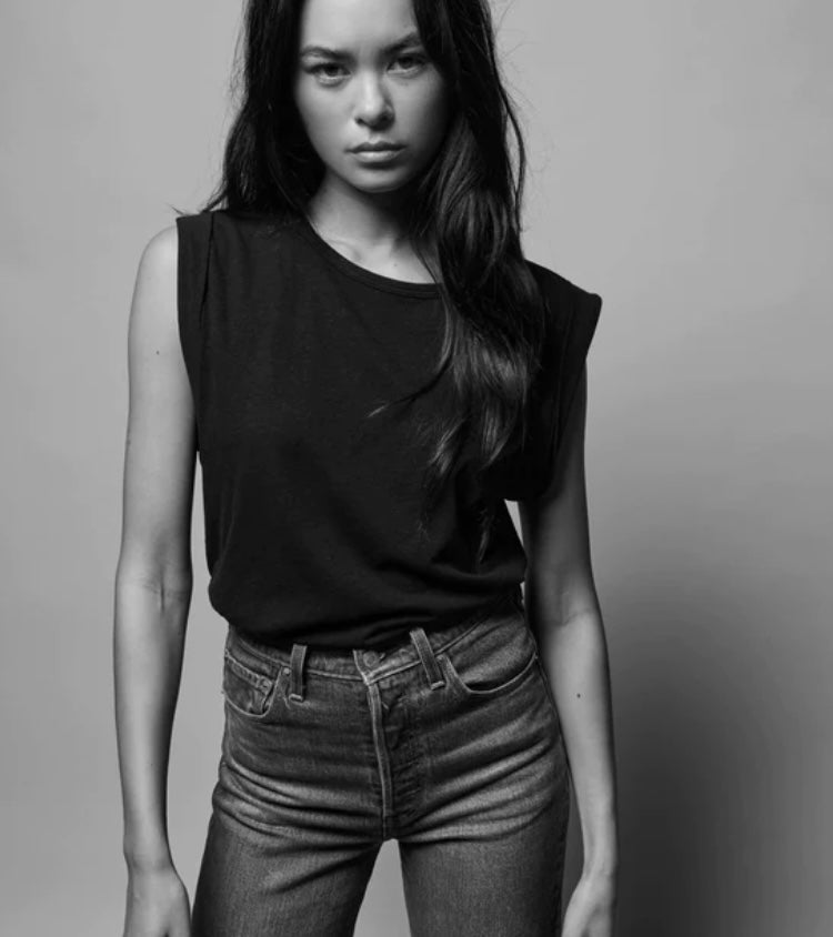 NLTD JANIS ROLLED MUSCLE TANK