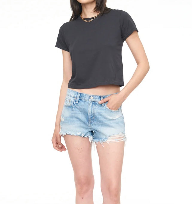 GIGI LOW RISE CUT OFF SHORT