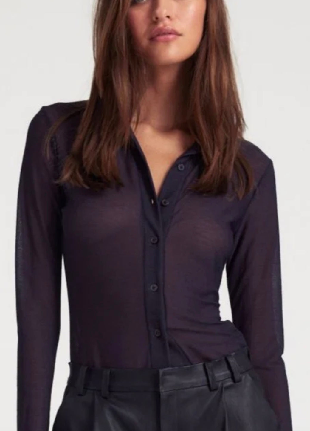 SPRWMN KNIT BUTTON UP