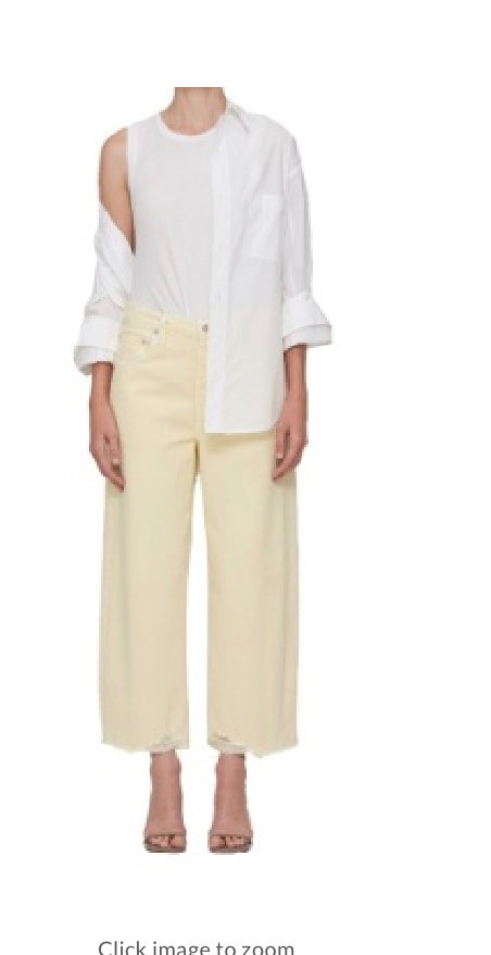 COH AYLA RAW HEM CROP IN TWILL