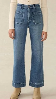 Stretch Terry Patch Pocket Ankle Pant