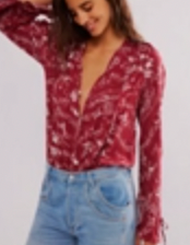 FP EVERYTHING'S ROSY BODYSUI