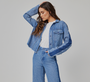 BD BILLIE - TACKED SLEEVE DENIM JACKET