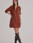 BD LONG SLEEVE A-LINE DRESS