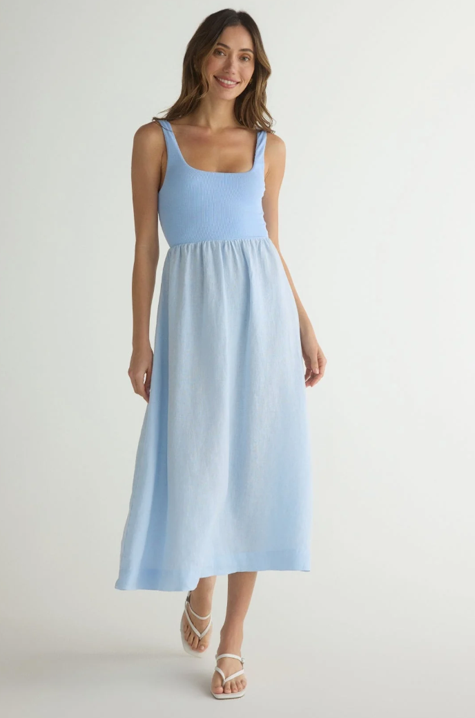 BD SLEEVELESS KNIT COMBO DRESS
