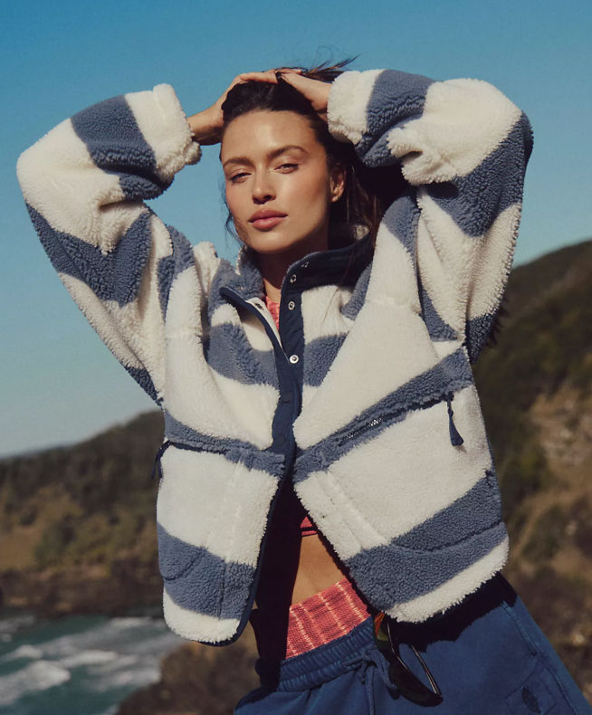 FP HIT THE SLOPES PRINTED FLEECE JACKET