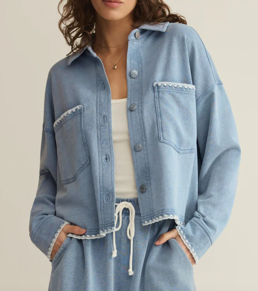 ALL DAY CROP WHIPSTITCH JACKET