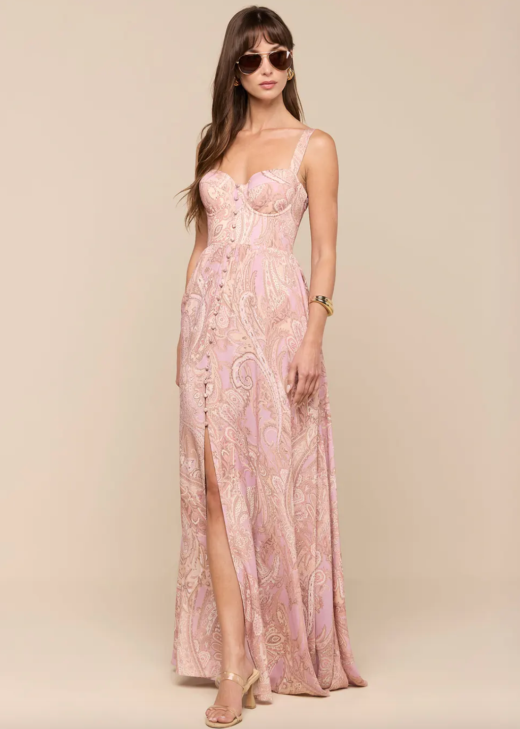 Rosette Maxi Dress