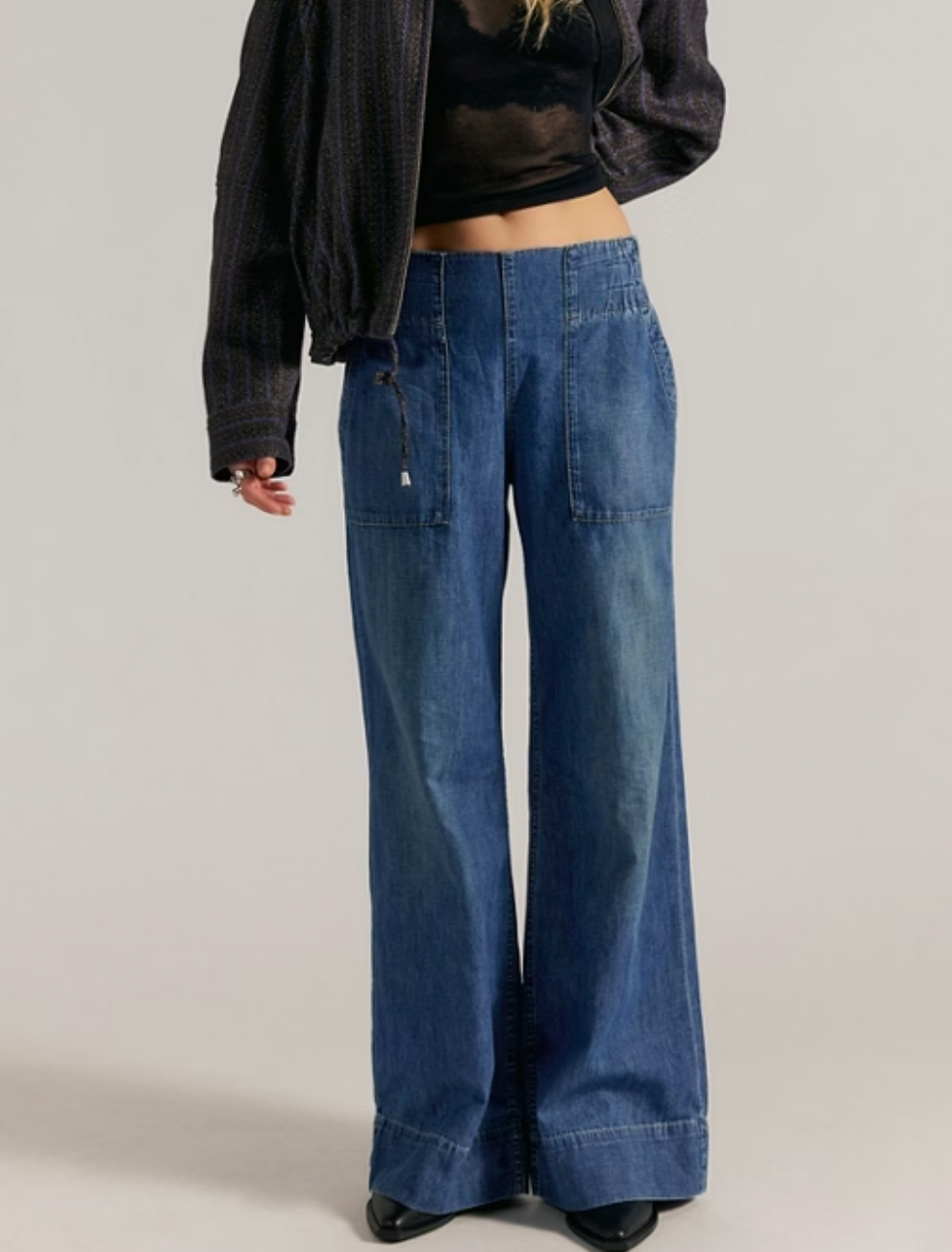 BREEZY DENIM PULL ON