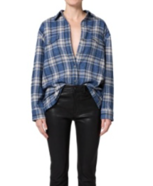 VINTAGE LONG BUTTON UP SHIRT
