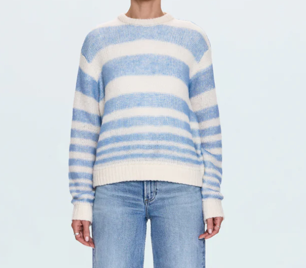 PISTOLA MOA STRIPED BUBBLE SWEATER