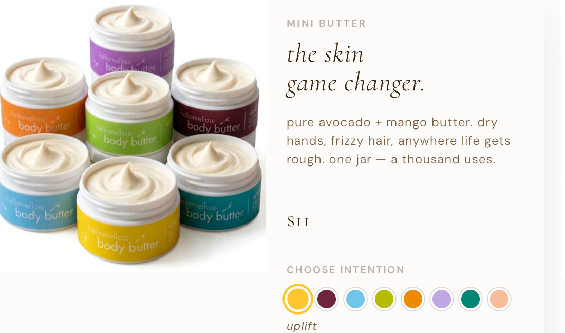 Hellow Mellow combo butter sampler