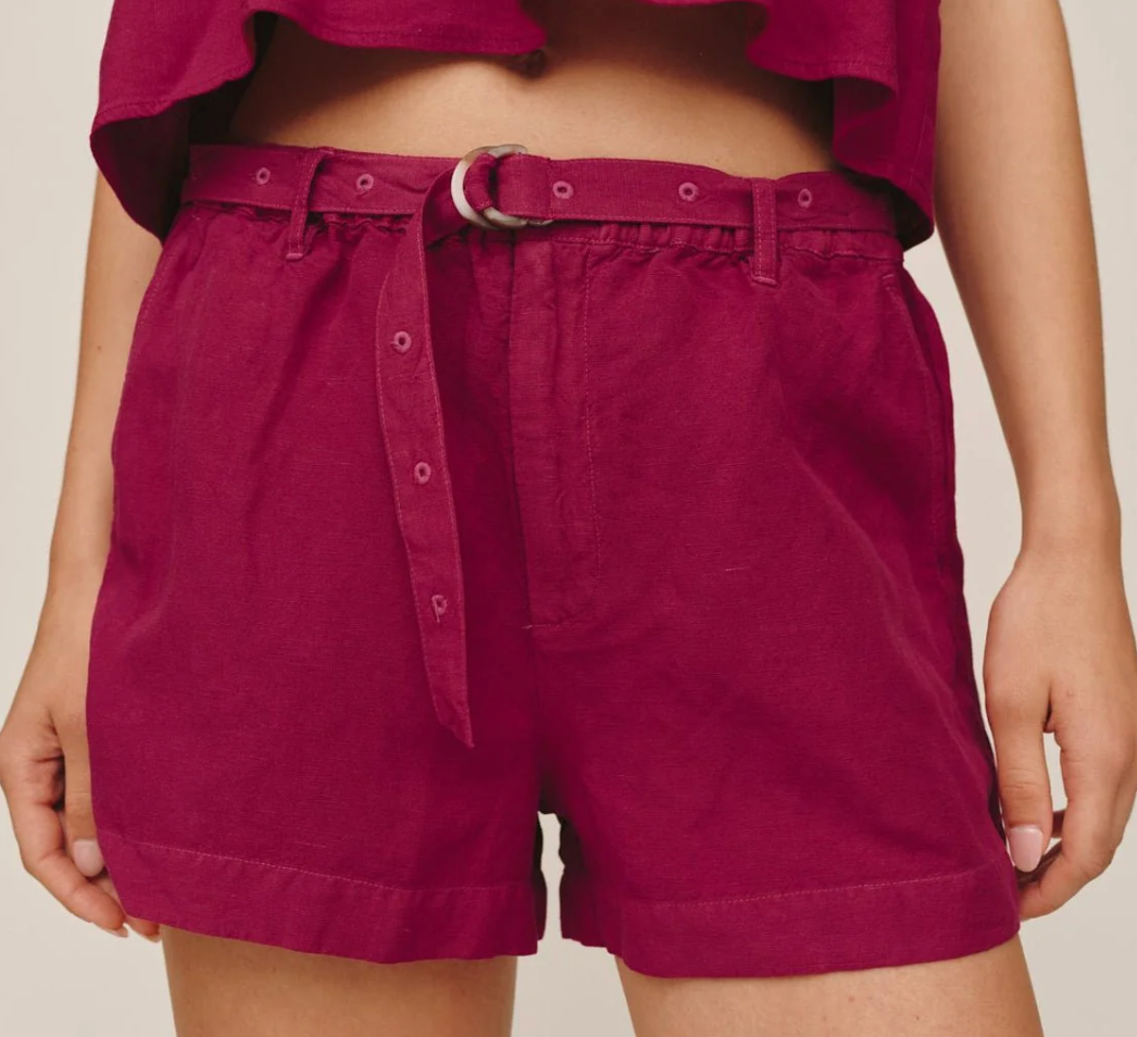 BD EYELET BELTED SHORT