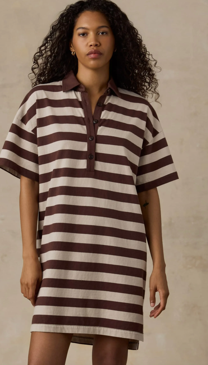 RECYCLED COTTON KNIT DRESS