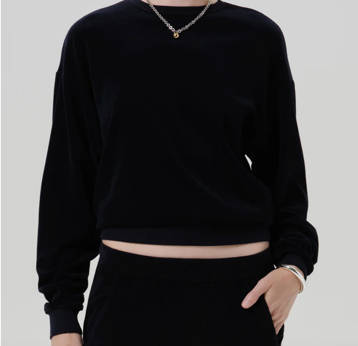 VINTAGE CREW NECK VELOUR