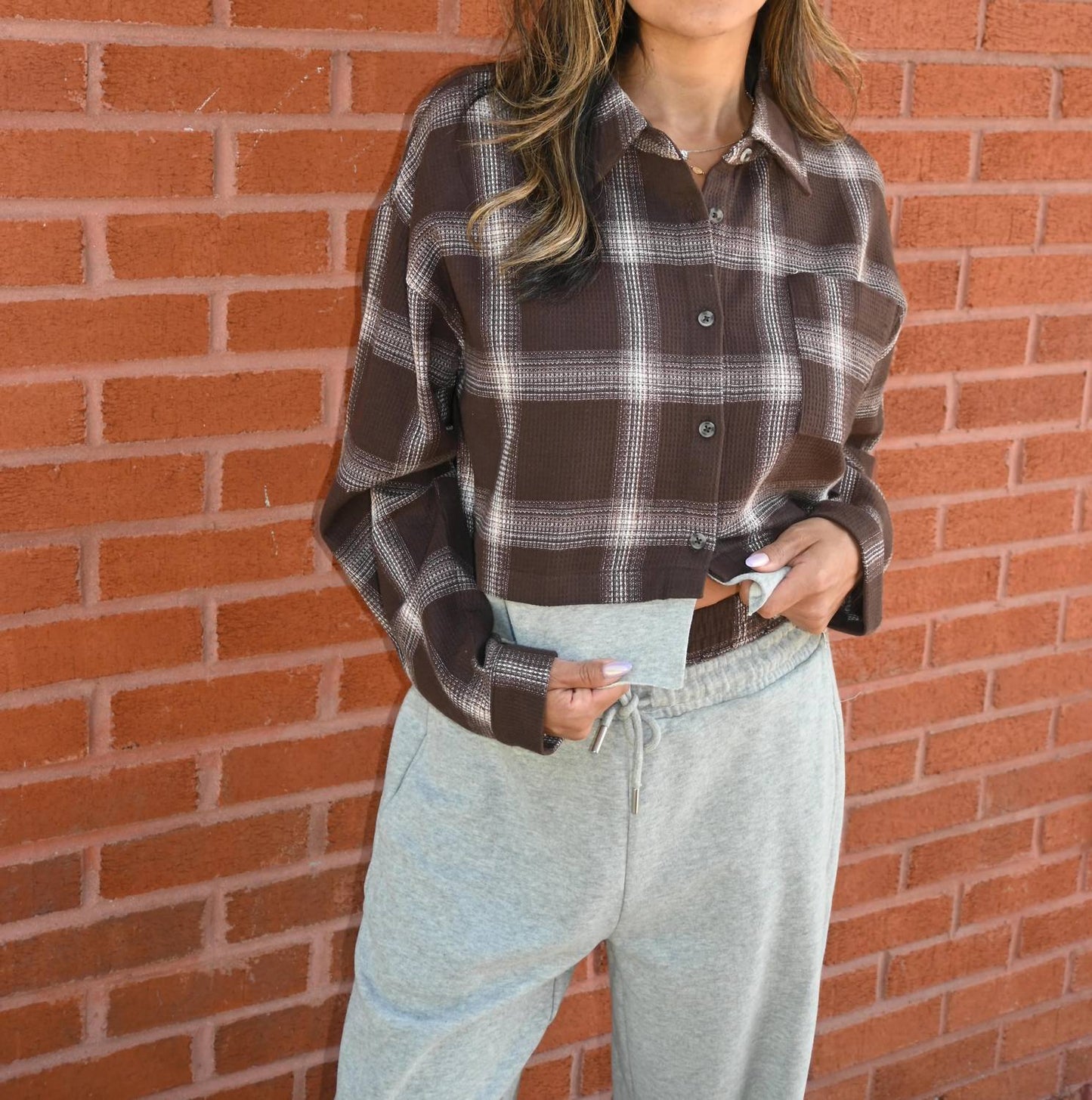 VH Mocha Plaid Flannel Shirt