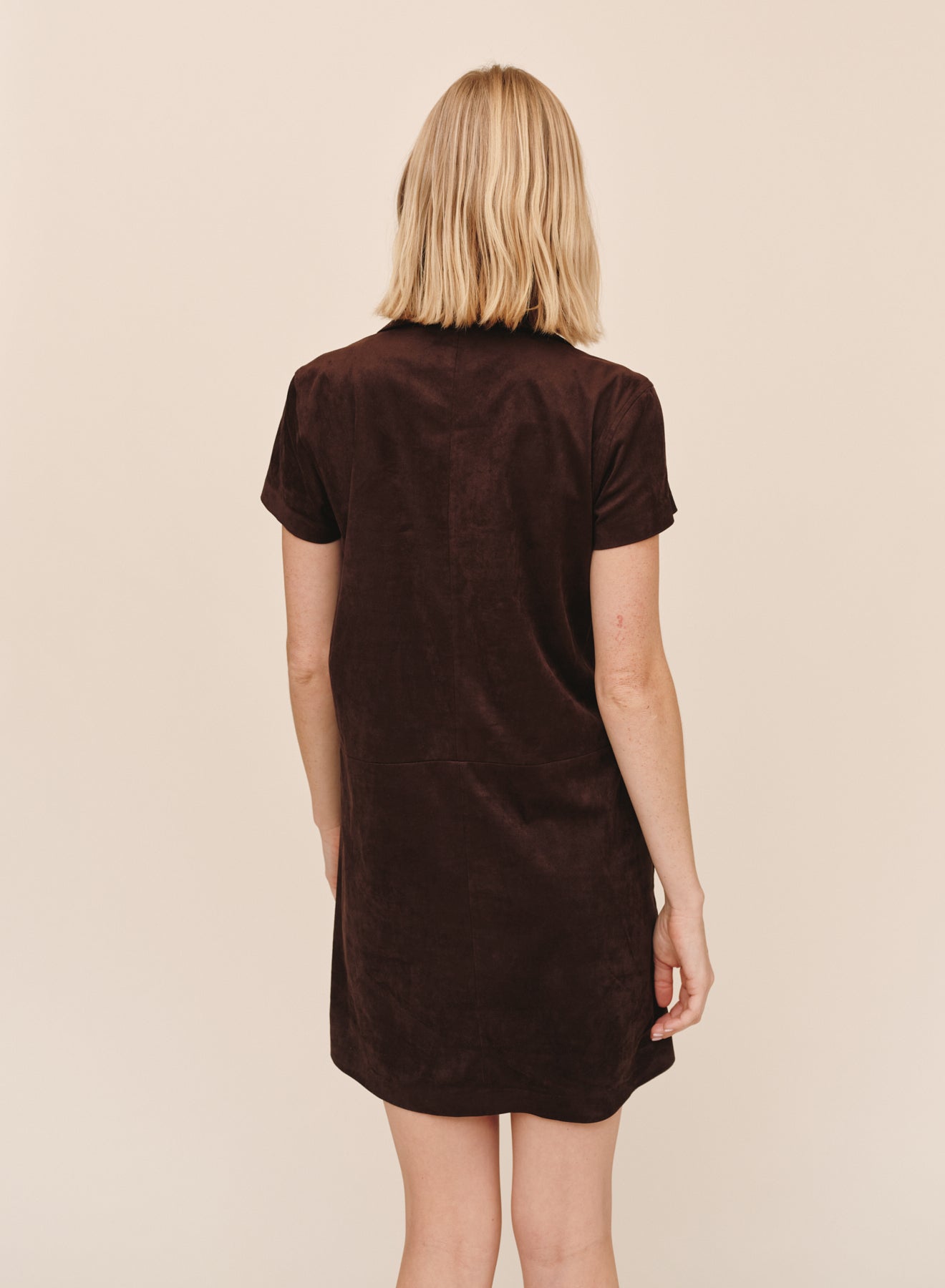 B60029-L81-300 - SHORT SLEEVE PULLOVER A-LINE DRESS