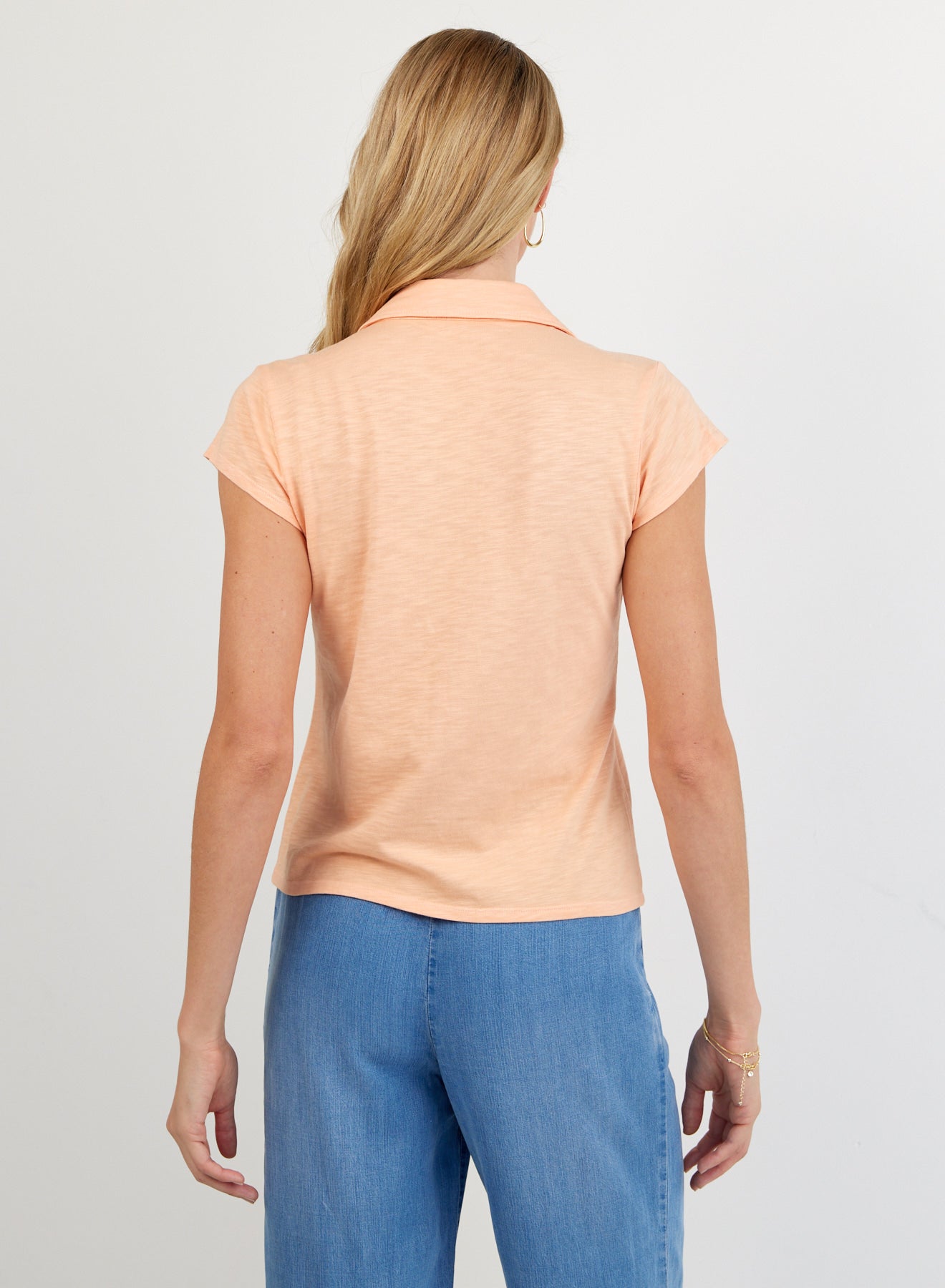 B4897-G55-302 - CAP SLEEVE BUTTON DOWN