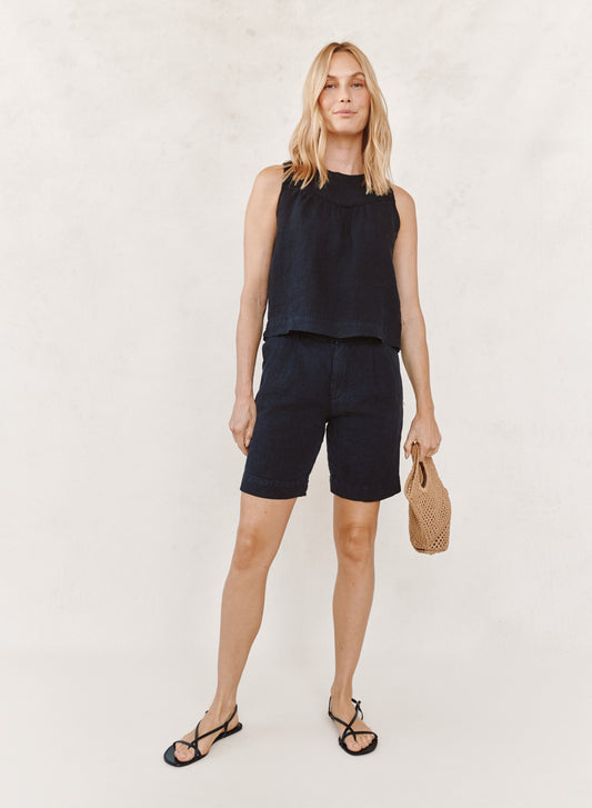 B3481-E97-302 - PLEATED BERMUDA
