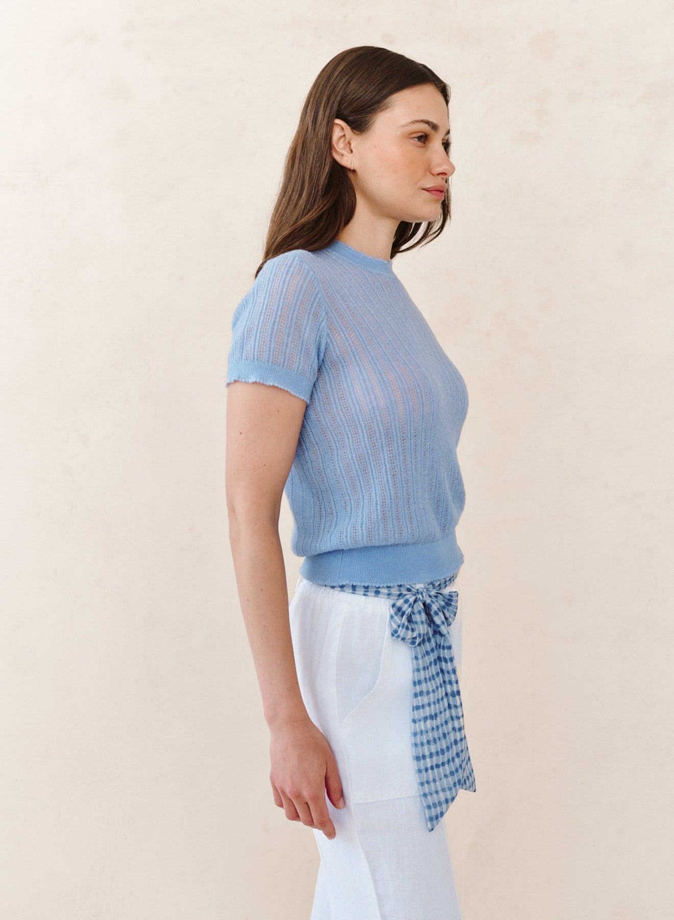 B2650-K85-304 - SHORT SLEEVE SWEATER TOP