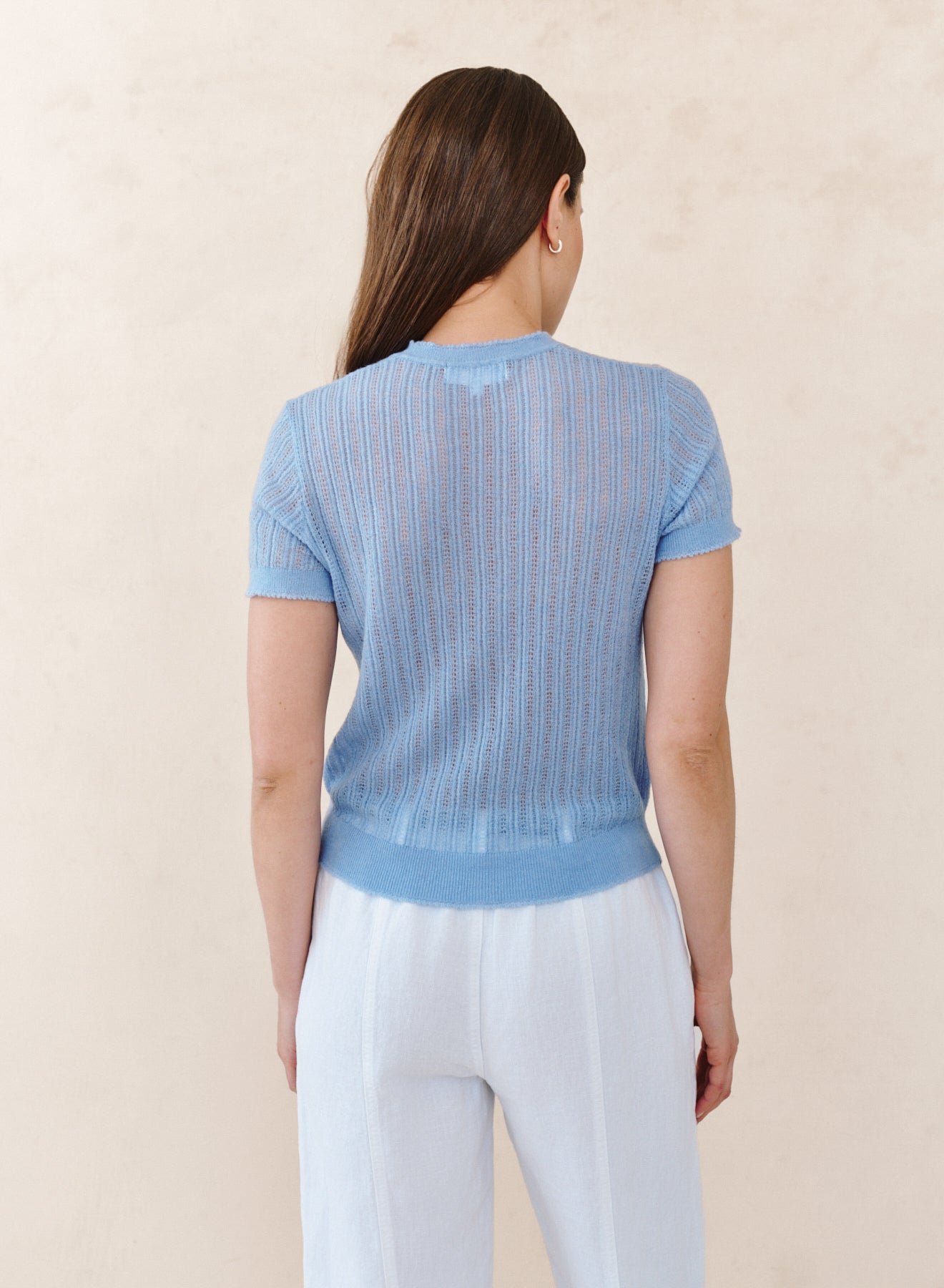 B2650-K85-304 - SHORT SLEEVE SWEATER TOP
