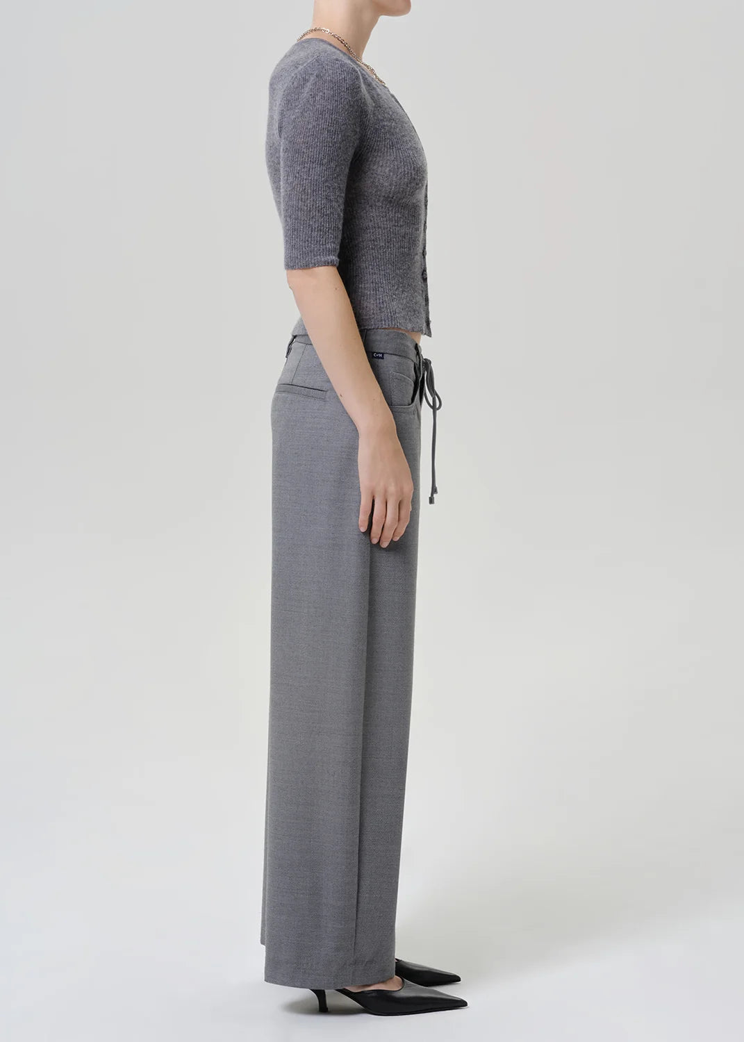 Brynn Drawstring Italian Virgin Wool Trouser