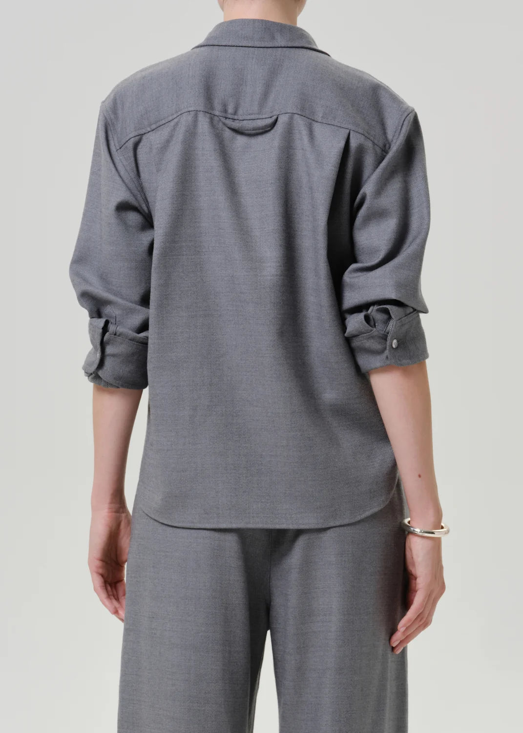 Kayla Shrunken Italian Virgin Wool Shirt
