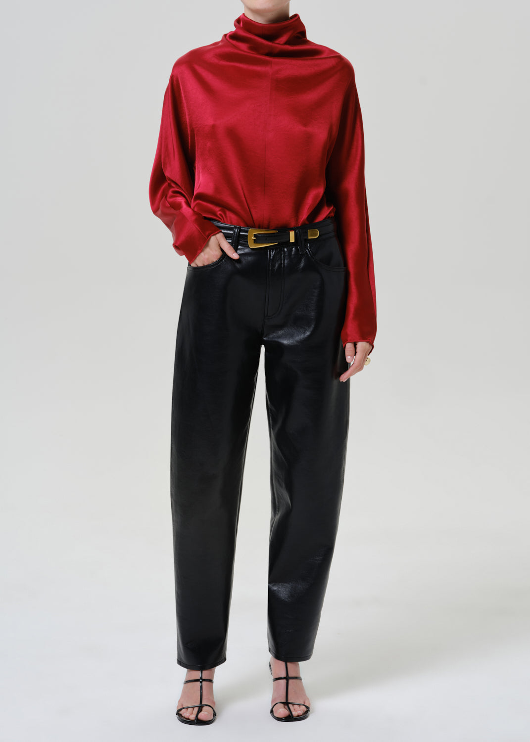 Ilaria Draped Top in Apertivo - styled