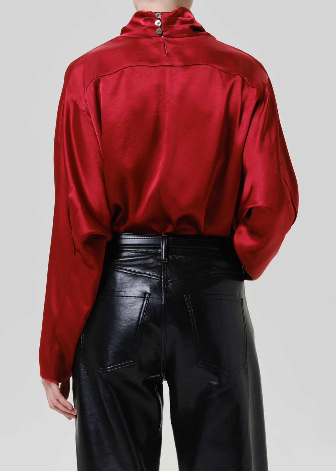 Ilaria Draped Top in Apertivo - back