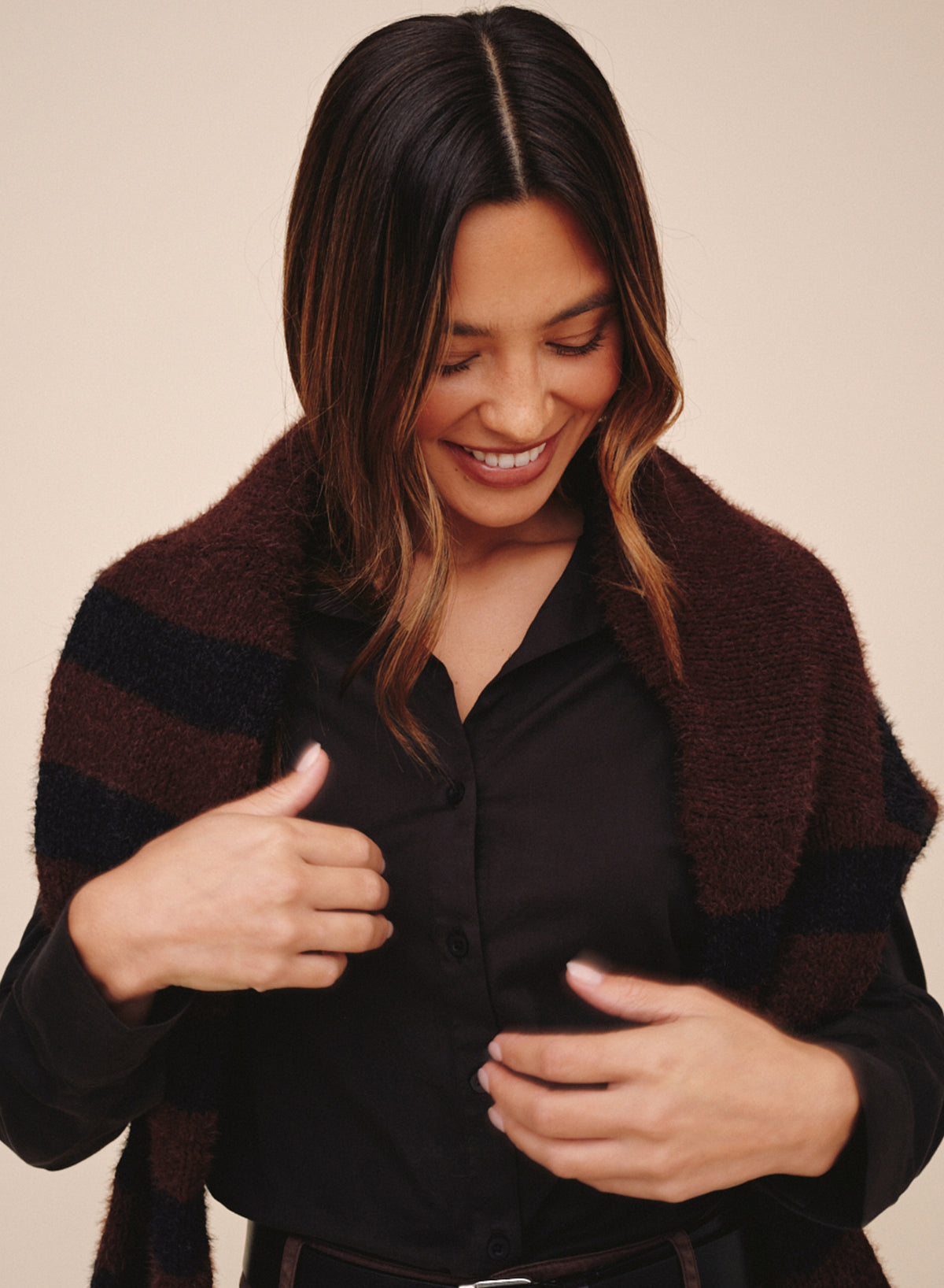B2001-L40-300 - DROP SHOULDER SWEATER
