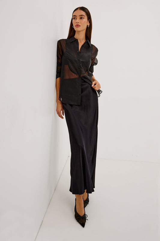 Rails Bretton Shirt in Black Organza