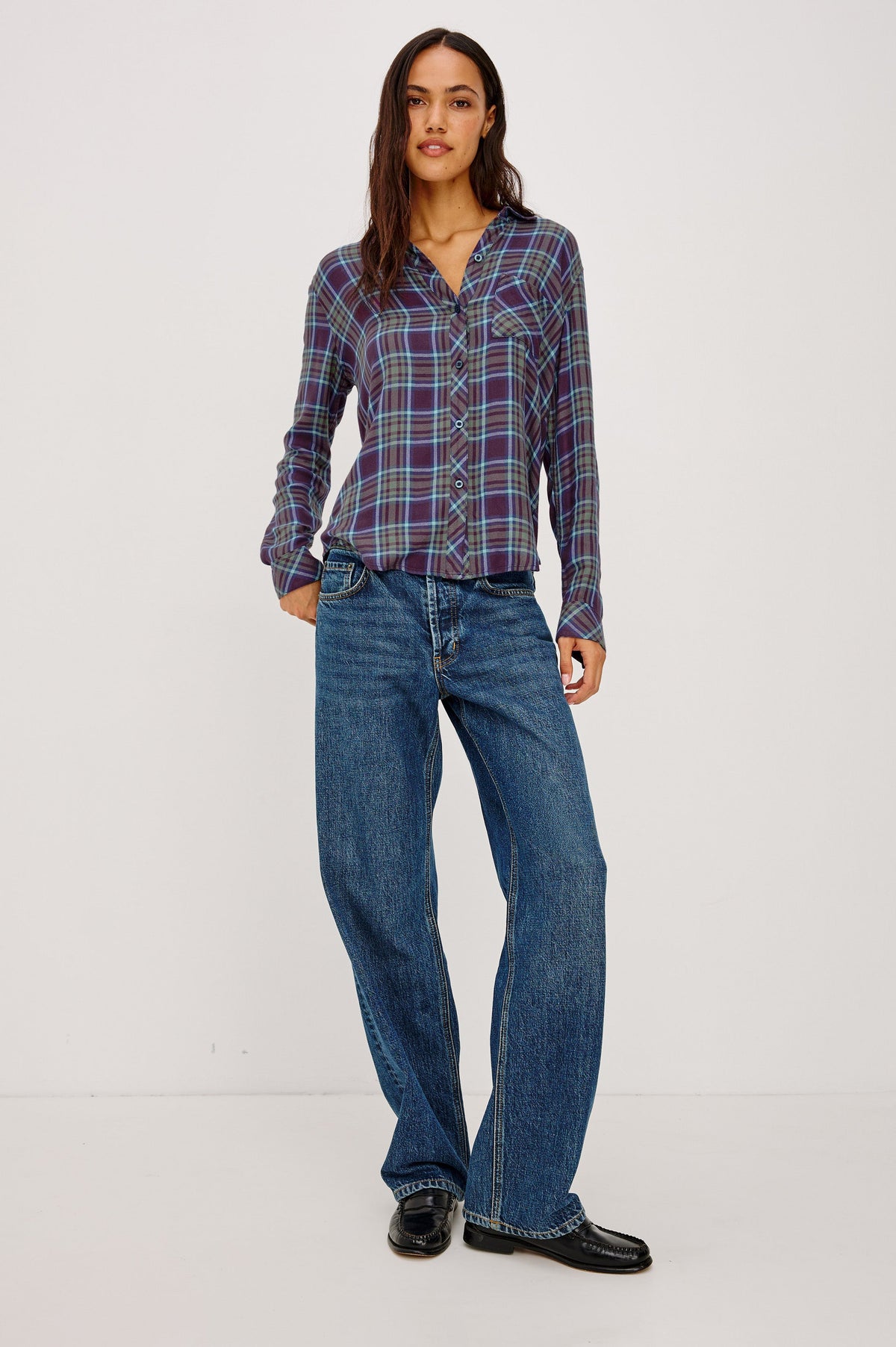 Rails Hunter Shirt in Blackberry Sage Ice