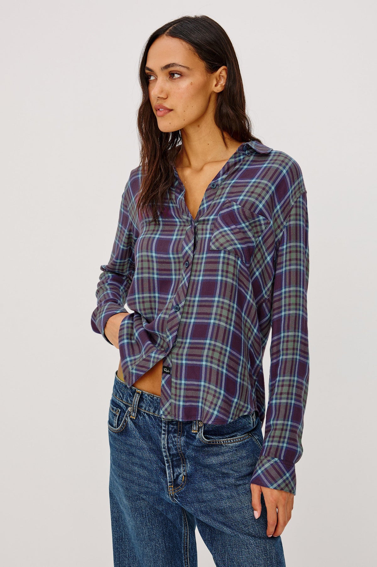Rails Hunter Shirt in Blackberry Sage Ice