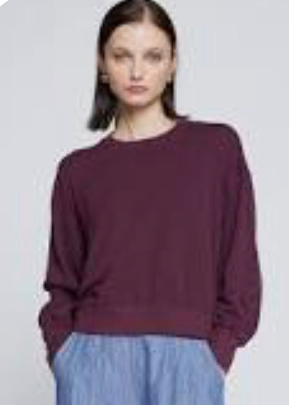 SOFTEST FLEECE CROPPED PULLOVER