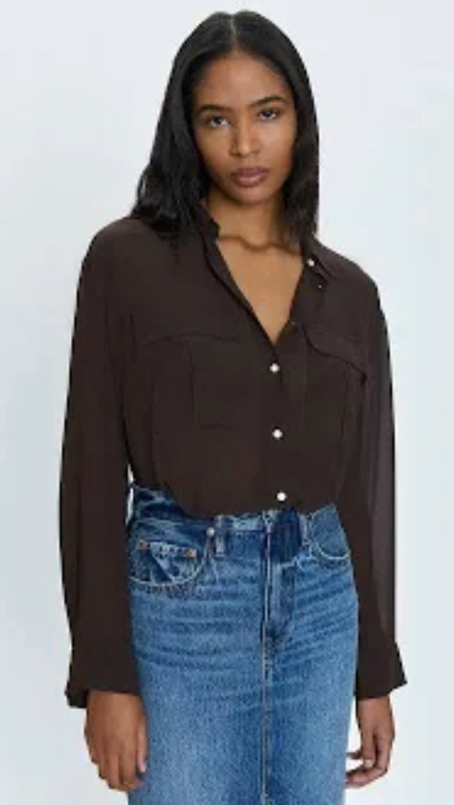 REESE SHEER BUTTON DOWN