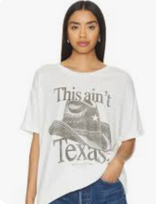 LR OVERSIZED TEE AINT TEXAS