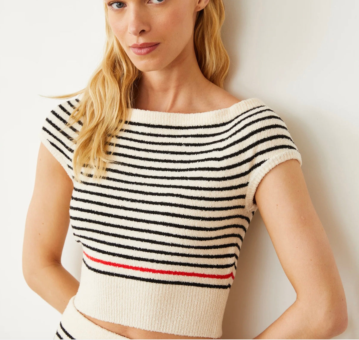 MONROW BOUVCLE KNIT OFF SHOULDER