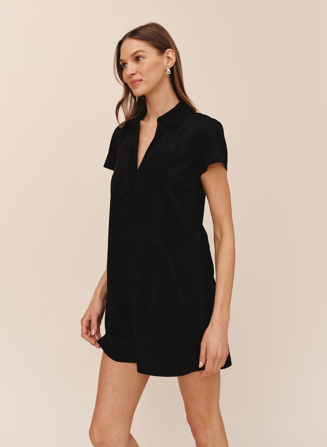 B60029-L81-300 - SHORT SLEEVE PULLOVER A-LINE DRESS