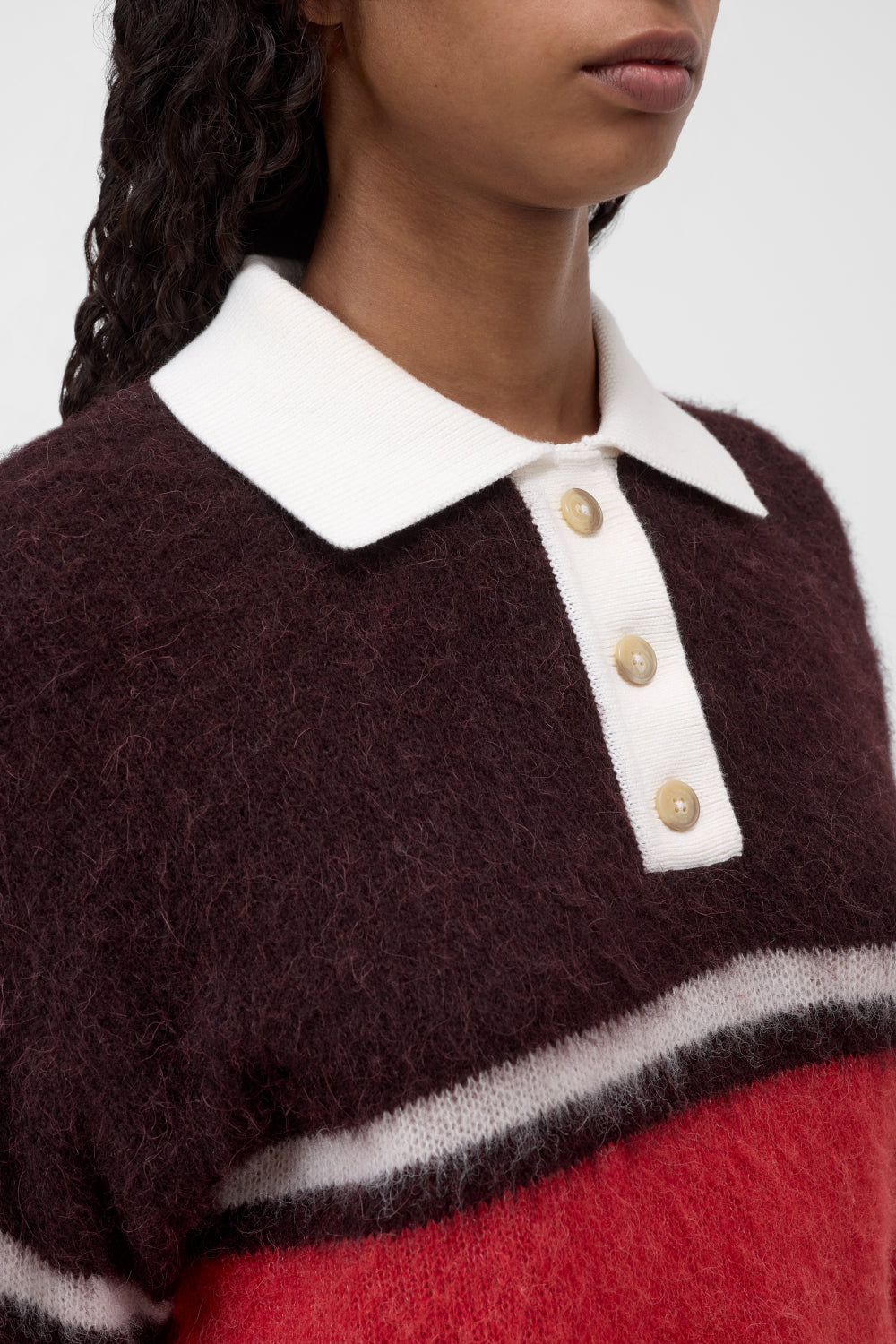 Polo with rugby stripe
