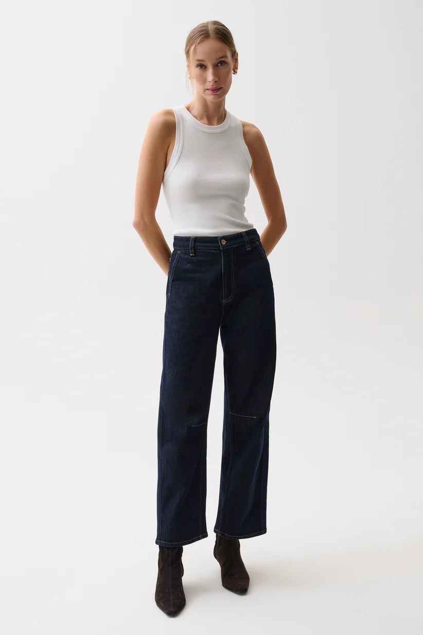 Beau Seamed Crescent Jean