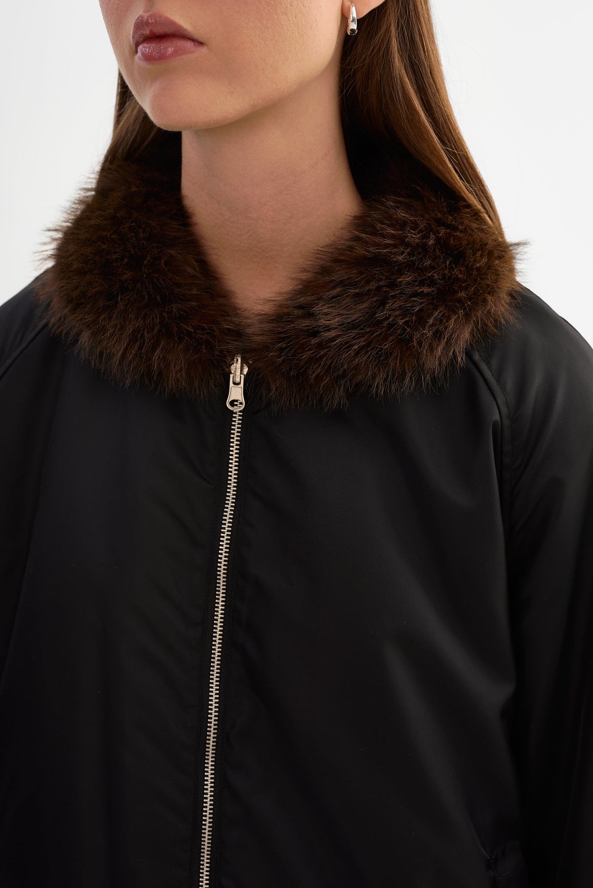 Sevyn Reversible Bomber Jacket - Black/Leo
