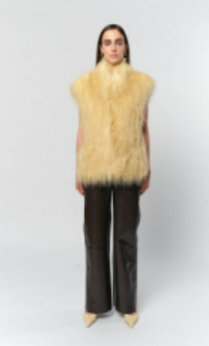 Laila Faux Mongolian Fur Vest