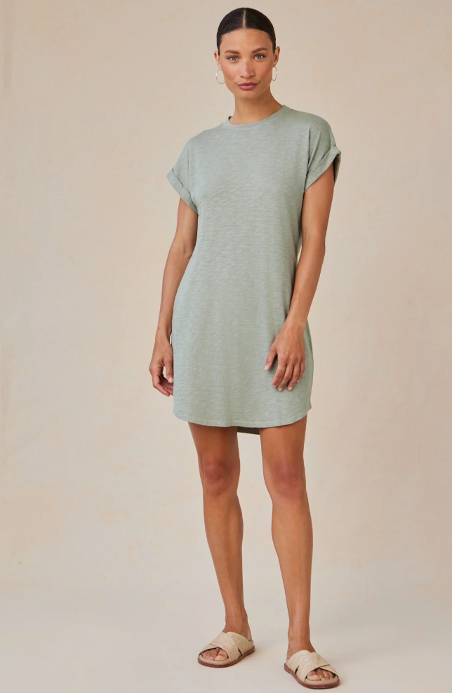 BD ROLL SLEEVE T-SHIRT DRESS