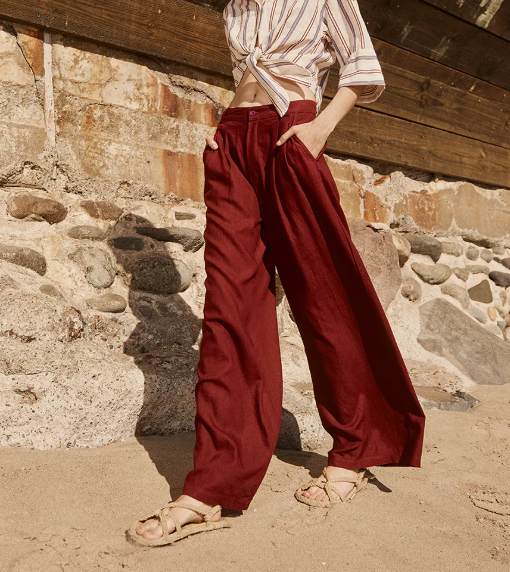 LINEN PULL ON TROUSER