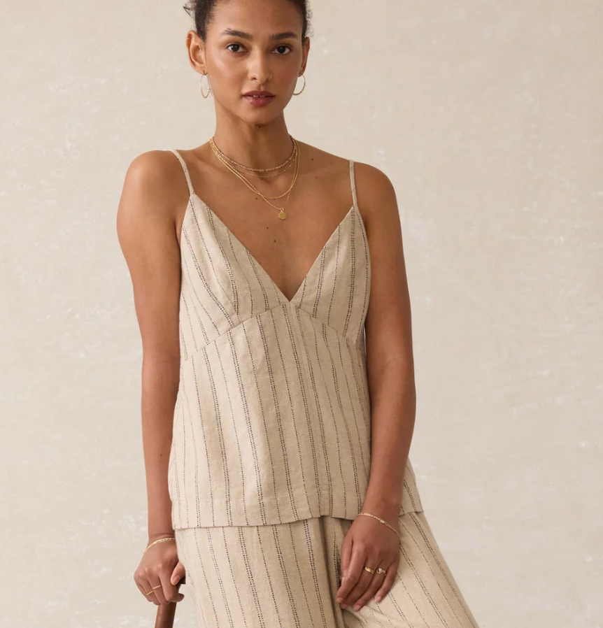 FAHERTY RIVIERA LINEN TANK