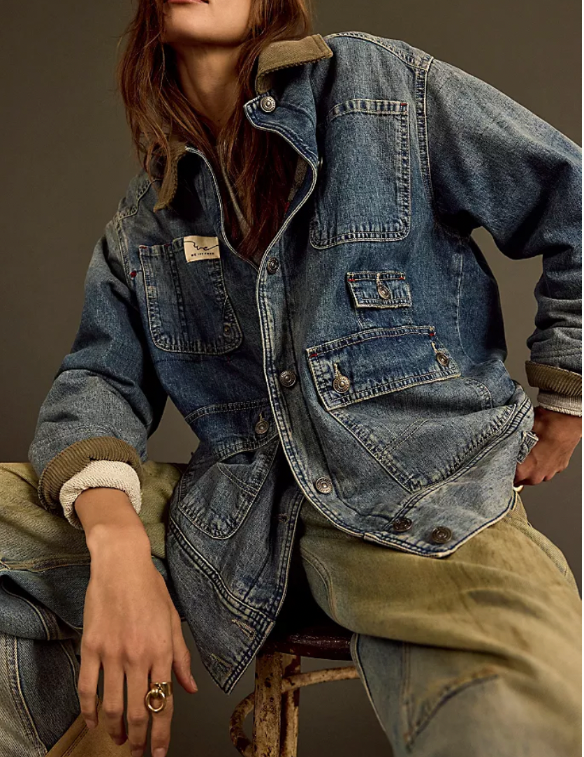 FP SWEET TALK DENIM BARN COAT