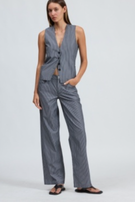 RB PAULETTE STRIPE POPLIN VEST