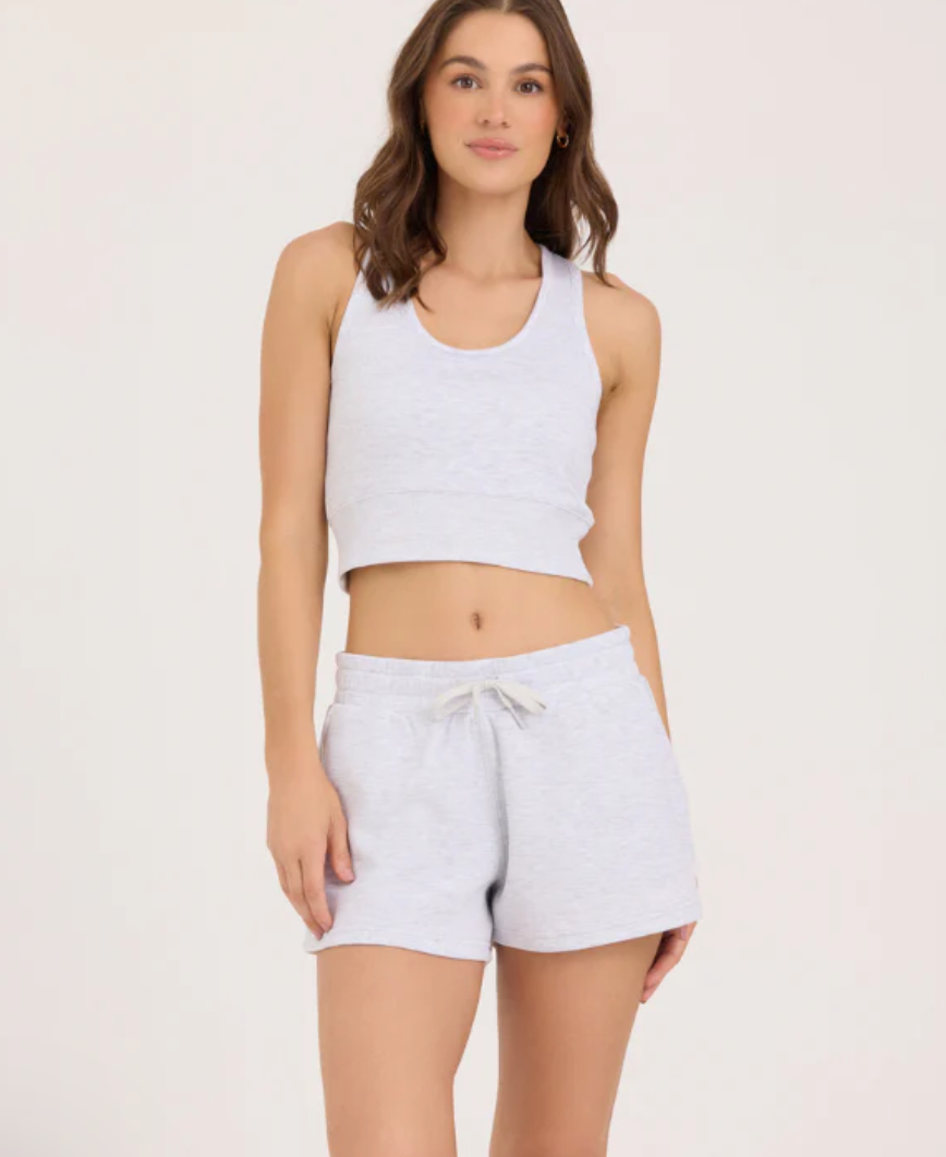 Spring Grey Cloud Fleece Shorts