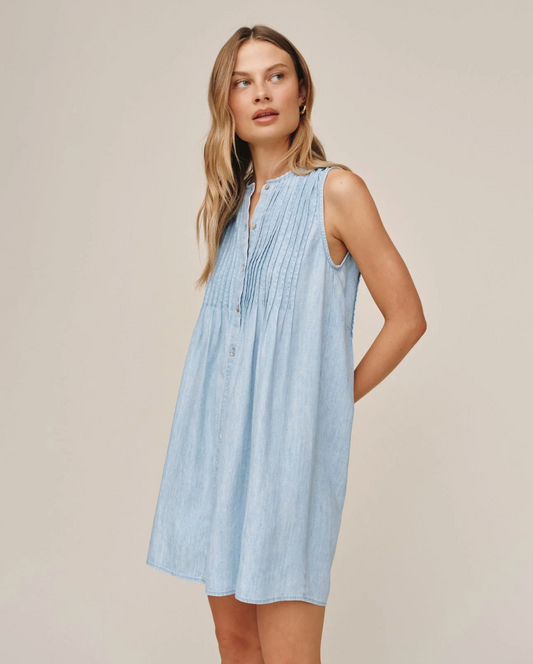 BD Sleeveless Pintuck Dress